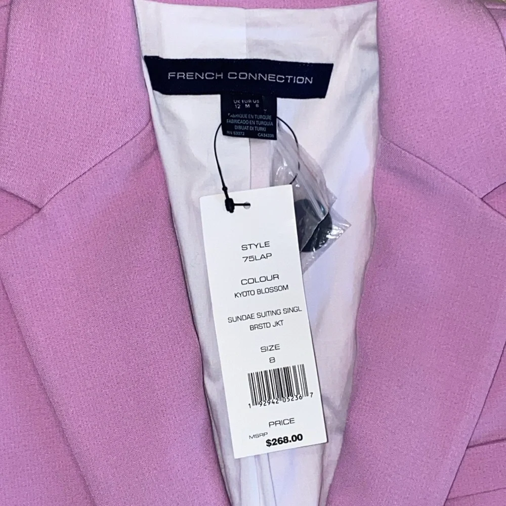 NWT French Connection Sundae Suiting Single Breasted Blazer Jacket 8 - Picture 2 of 5